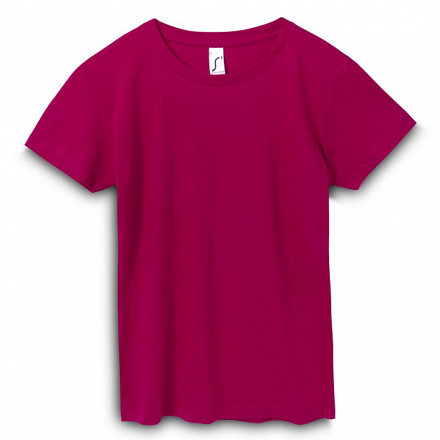 Футболка женская REGENT WOMEN, ярко-розовая (фуксия) с логотипом  заказать по выгодной цене в кибермаркете AvroraStore