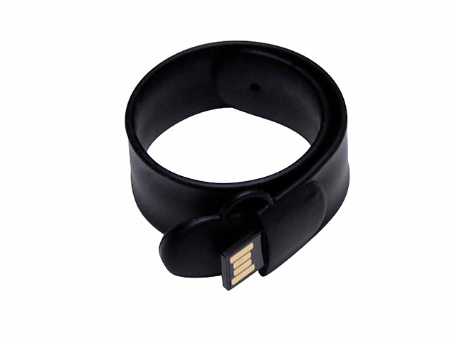 USB 2.0- флешка на 16 Гб в виде браслета с логотипом  заказать по выгодной цене в кибермаркете AvroraStore