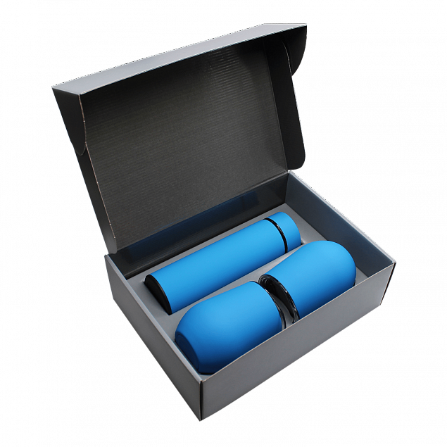 Набор Hot Box CS2 grey (голубой) с логотипом  заказать по выгодной цене в кибермаркете AvroraStore