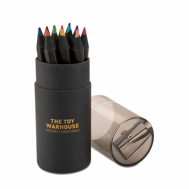 Набор цветных карандашей с логотипом  заказать по выгодной цене в кибермаркете AvroraStore