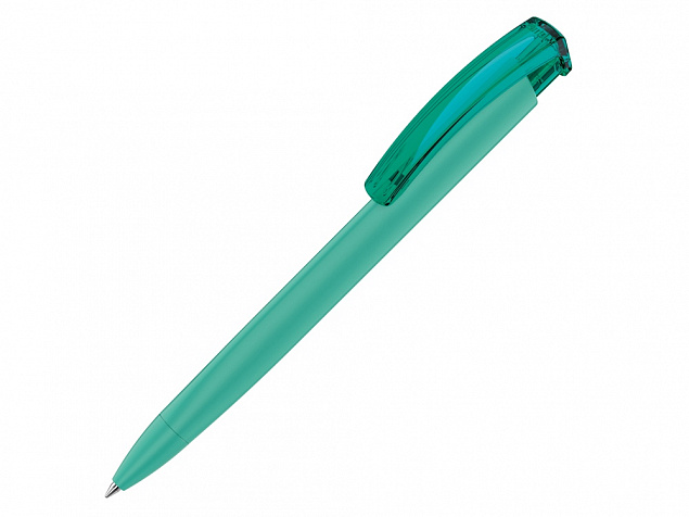 Ручка пластиковая шариковая трехгранная TRINITY K transparent GUM soft-touch с логотипом  заказать по выгодной цене в кибермаркете AvroraStore