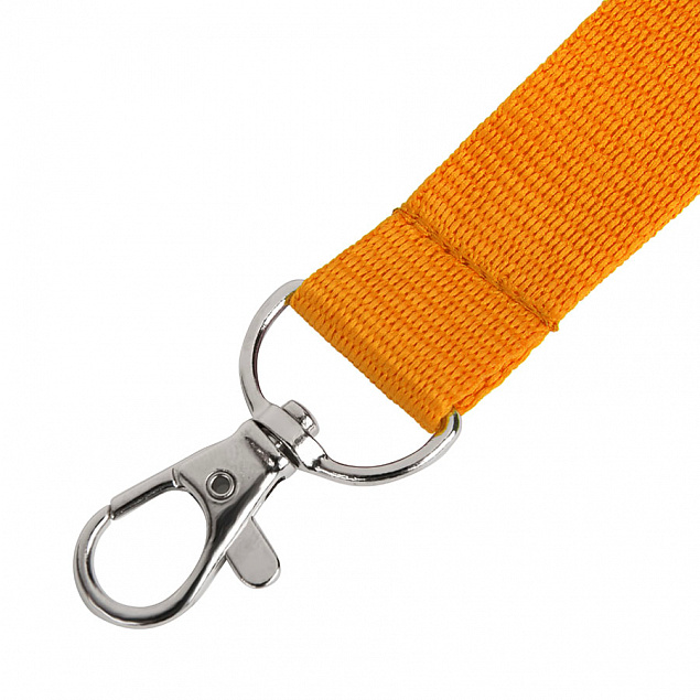 Ланъярд NECK, оранжевый, полиэстер, 2х50 см с логотипом  заказать по выгодной цене в кибермаркете AvroraStore