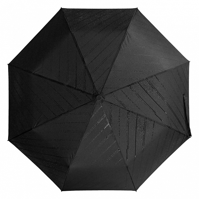 Складной зонт Magic с проявляющимся рисунком, черный с логотипом  заказать по выгодной цене в кибермаркете AvroraStore