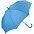 Зонт-трость Fashion, голубой с логотипом  заказать по выгодной цене в кибермаркете AvroraStore