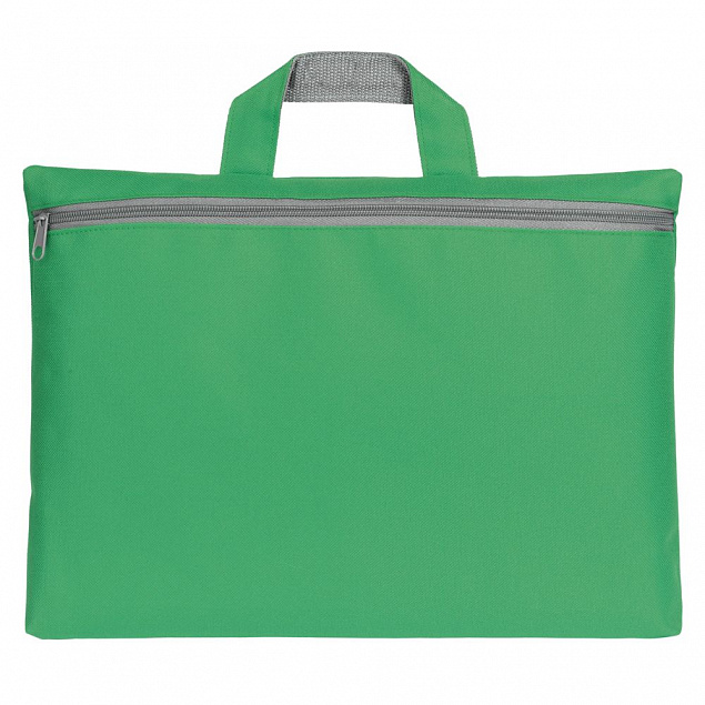 Сумка-папка SIMPLE, зеленая с логотипом  заказать по выгодной цене в кибермаркете AvroraStore