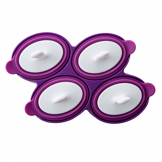 Форма для мороженого Round, фиолетовая с логотипом  заказать по выгодной цене в кибермаркете AvroraStore