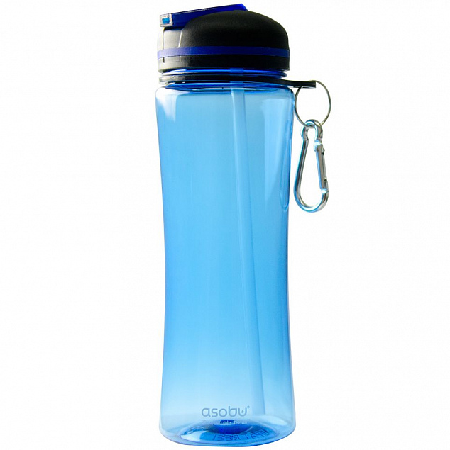 Спортивная бутылка Triumph, голубая с логотипом  заказать по выгодной цене в кибермаркете AvroraStore