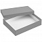 Коробка Reason, серебро с логотипом  заказать по выгодной цене в кибермаркете AvroraStore