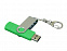 USB 2.0- флешка на 64 Гб с поворотным механизмом и дополнительным разъемом Micro USB с логотипом  заказать по выгодной цене в кибермаркете AvroraStore