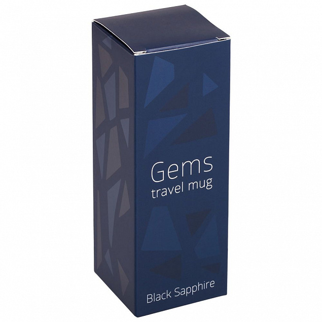 Термостакан Gems Black Sapphire, черный сапфир с логотипом  заказать по выгодной цене в кибермаркете AvroraStore