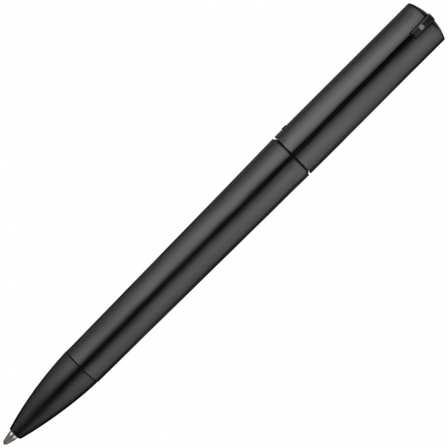 Ручка шариковая Split Neon, черная с логотипом  заказать по выгодной цене в кибермаркете AvroraStore