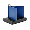 Держатель банковских карт Drogo с металлическим прижимом для купюр, синий с логотипом  заказать по выгодной цене в кибермаркете AvroraStore