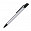 Шариковая ручка Grunge, серебряная с логотипом  заказать по выгодной цене в кибермаркете AvroraStore