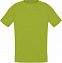 Футболка SPORTY, зеленое яблоко с логотипом  заказать по выгодной цене в кибермаркете AvroraStore