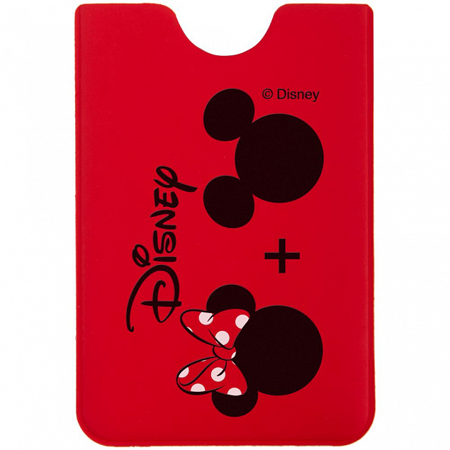 Чехол для карточки «Минни и Микки», красный с логотипом  заказать по выгодной цене в кибермаркете AvroraStore