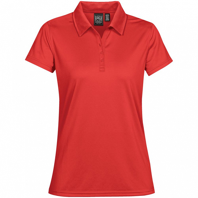 Рубашка поло женская Eclipse H2X-Dry, красная с логотипом  заказать по выгодной цене в кибермаркете AvroraStore
