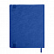 Бизнес-блокнот Tabby Biggy, гибкая обложка, в клетку, синий с логотипом  заказать по выгодной цене в кибермаркете AvroraStore