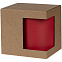 Коробка для кружки с окном Cupcase, крафт с логотипом  заказать по выгодной цене в кибермаркете AvroraStore