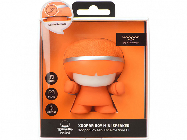 Портативный динамик Bluetooth XOOPAR mini XBOY, оранжевый с логотипом  заказать по выгодной цене в кибермаркете AvroraStore