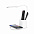 Настольная лампа Tenza с беспроводной зарядкой и держателем для ручек - Белый BB с логотипом  заказать по выгодной цене в кибермаркете AvroraStore
