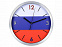 Часы настенные "Российский флаг" с логотипом  заказать по выгодной цене в кибермаркете AvroraStore