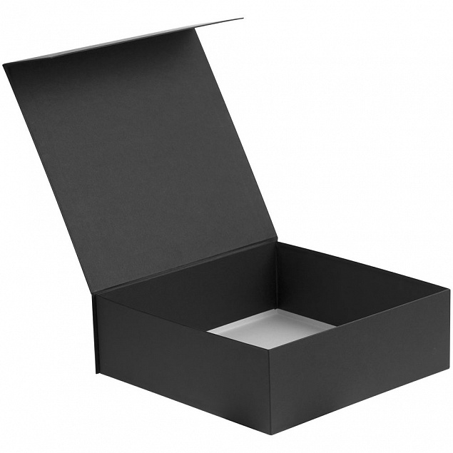 Коробка Quadra, черная с логотипом  заказать по выгодной цене в кибермаркете AvroraStore