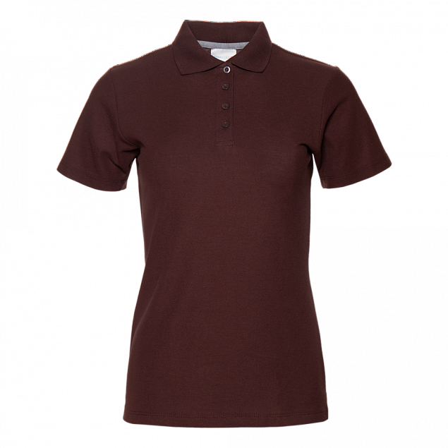 Рубашка поло Рубашка женская 04WL Тёмно-Шоколадный с логотипом  заказать по выгодной цене в кибермаркете AvroraStore