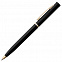 Ручка шариковая Euro Gold, черная с логотипом  заказать по выгодной цене в кибермаркете AvroraStore