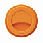 Стакан с крышкой PLA, 350 мл, оранжевый с логотипом  заказать по выгодной цене в кибермаркете AvroraStore