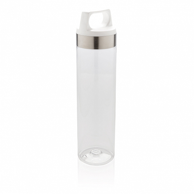 Стильная бутылка для воды Tritan, белая с логотипом  заказать по выгодной цене в кибермаркете AvroraStore