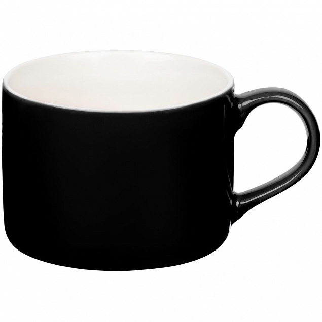 Чайная пара Clio, черная с логотипом  заказать по выгодной цене в кибермаркете AvroraStore