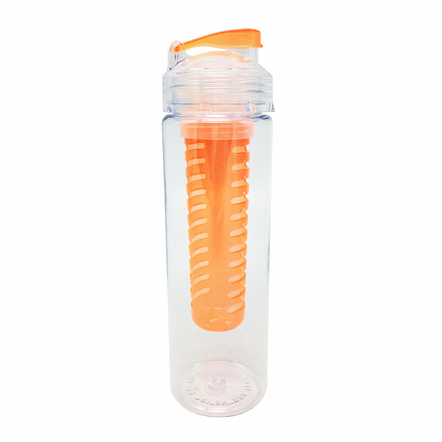 Бутылка для воды "Fruits" с емкостью для фруктов, 0,7 л. с логотипом  заказать по выгодной цене в кибермаркете AvroraStore