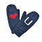 Варежки "LOVE YOU" с теплой подкладкой с логотипом  заказать по выгодной цене в кибермаркете AvroraStore