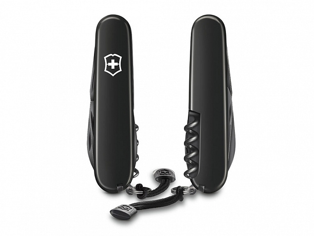 Нож перочинный «Spartan Onyx Black», 91 мм, 12 функций с логотипом  заказать по выгодной цене в кибермаркете AvroraStore