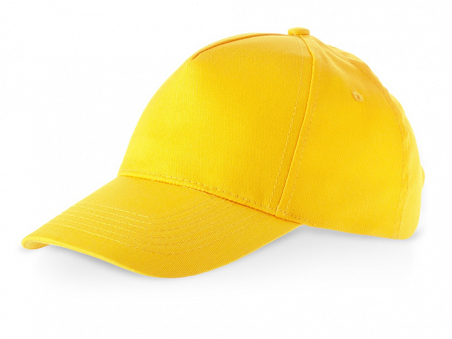 Бейсболка Memphis 5-ти панельная, золотисто-желтый с логотипом  заказать по выгодной цене в кибермаркете AvroraStore