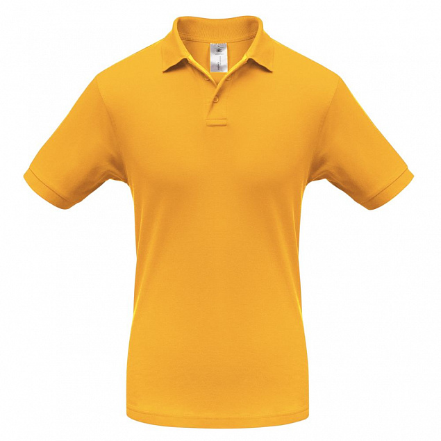 Рубашка поло Safran желтая с логотипом  заказать по выгодной цене в кибермаркете AvroraStore