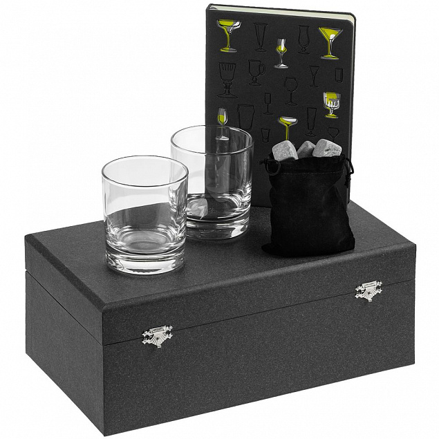 Набор «Культура пития», с бокалами и камнями для виски с логотипом  заказать по выгодной цене в кибермаркете AvroraStore