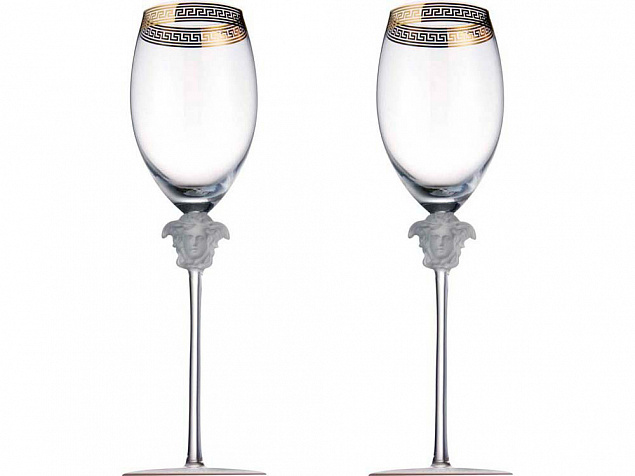 Набор бокалов для шампанского «Medusa» с логотипом  заказать по выгодной цене в кибермаркете AvroraStore