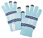 Сенсорные перчатки Snowflake, голубые с логотипом  заказать по выгодной цене в кибермаркете AvroraStore