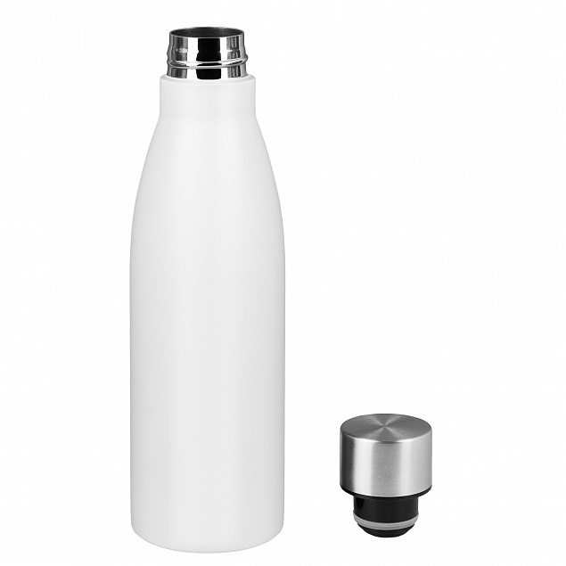 Термобутылка вакуумная герметичная Portobello, Fresco Neo, 500 ml, белая с логотипом  заказать по выгодной цене в кибермаркете AvroraStore