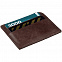 Чехол для карточек Apache, темно-коричневый с логотипом  заказать по выгодной цене в кибермаркете AvroraStore