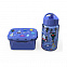 Набор для детей (контейнер для ланча, бутылка для воды, 0,45мл), синий с логотипом  заказать по выгодной цене в кибермаркете AvroraStore