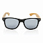 Солнцезащитные очки из переработанного пластика RCS с бамбуковыми дужками с логотипом  заказать по выгодной цене в кибермаркете AvroraStore