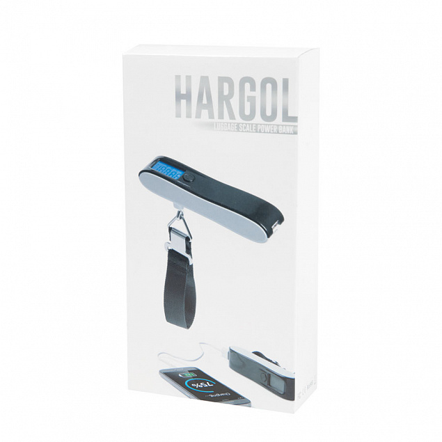 Универсальное зарядное устройство "Hargol" (2200mAh) с багажными весами с логотипом  заказать по выгодной цене в кибермаркете AvroraStore