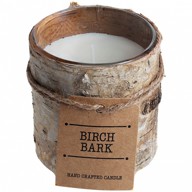 Свеча Birch Bark, малая с логотипом  заказать по выгодной цене в кибермаркете AvroraStore