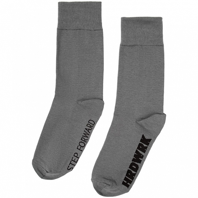 Набор из 3 пар носков Hard Work с логотипом  заказать по выгодной цене в кибермаркете AvroraStore