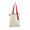 Шопер Superbag (неокрашенный с красным) с логотипом  заказать по выгодной цене в кибермаркете AvroraStore