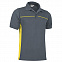 Cпортивная рубашка поло THUNDER (серая) с логотипом  заказать по выгодной цене в кибермаркете AvroraStore
