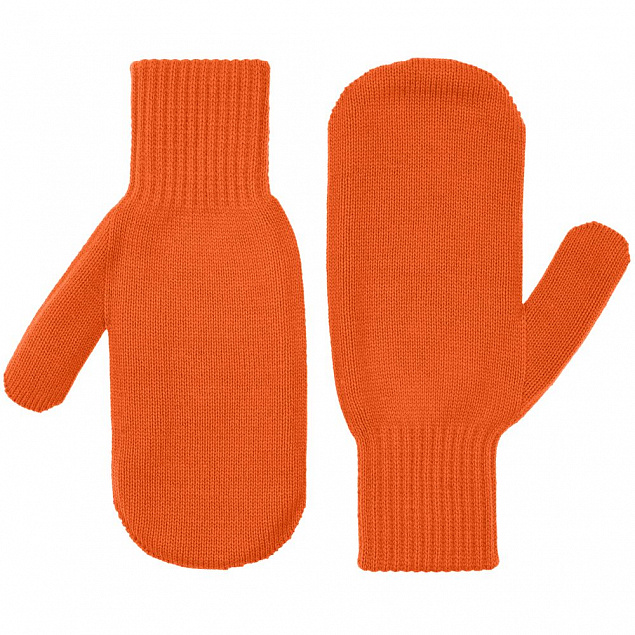 Варежки Life Explorer, оранжевые (кирпичные) с логотипом  заказать по выгодной цене в кибермаркете AvroraStore