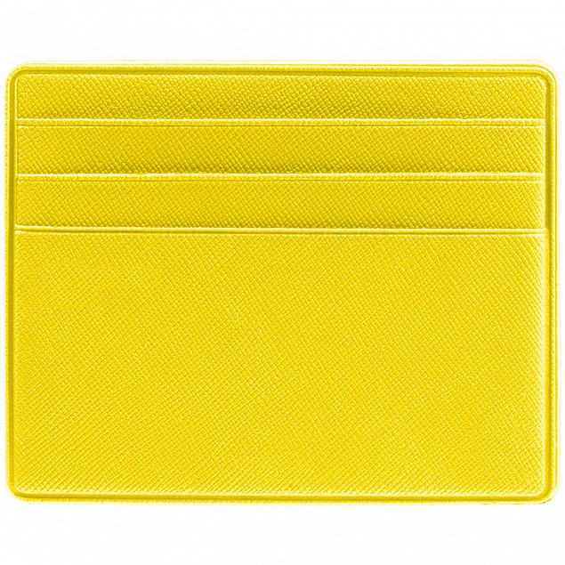 Чехол для карточек Devon, желтый с логотипом  заказать по выгодной цене в кибермаркете AvroraStore